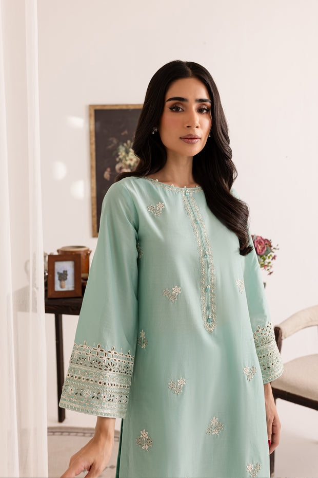 Coastal 2Pc - Embroidered Lawn Dress