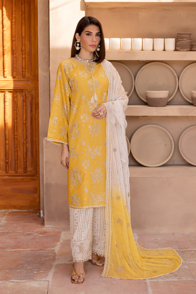 Aliea 3Pc - Embroidered Luxe Pret