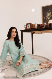 Coastal 2Pc - Embroidered Lawn Dress