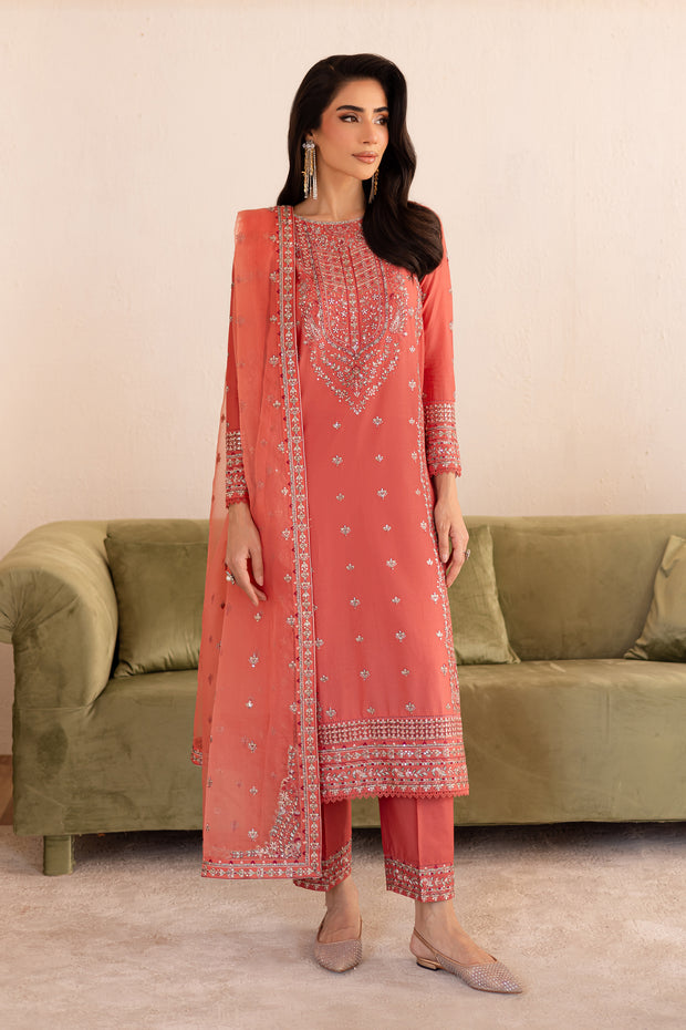 Fika 3Pc - Embroidered Solid Dress