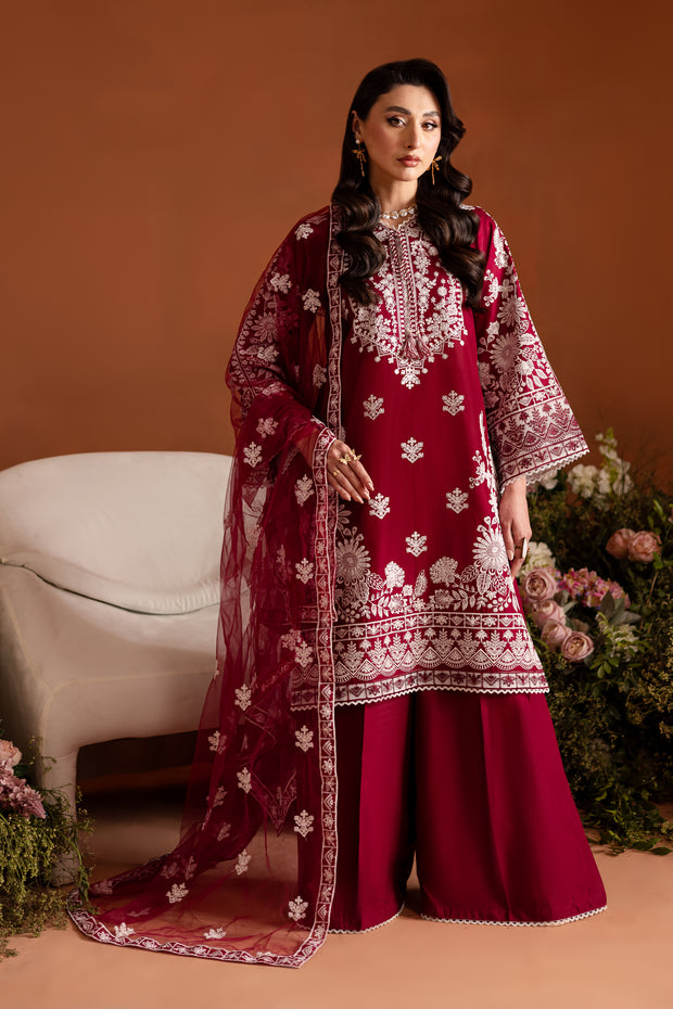 Lamino 3Pc - Embroidered Lawn Dress