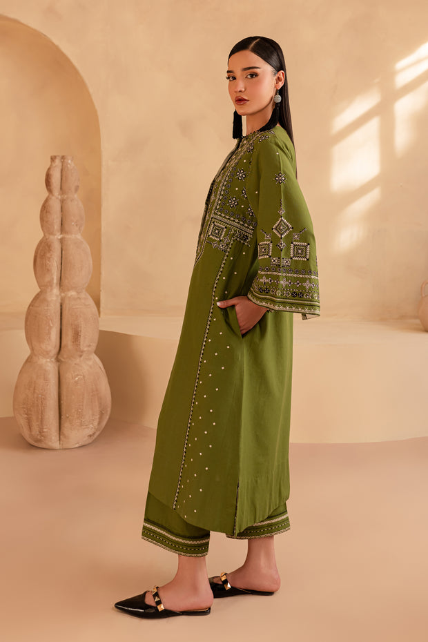 Pixie 2Pc - Embroidered Khaddar Dress