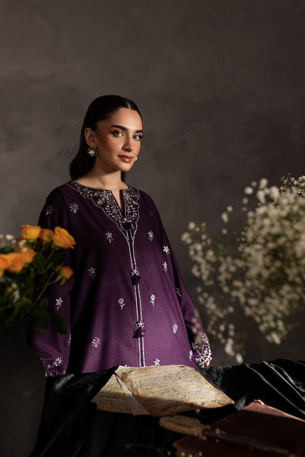 Orchid 2Pc - Embroidered Karandi dress