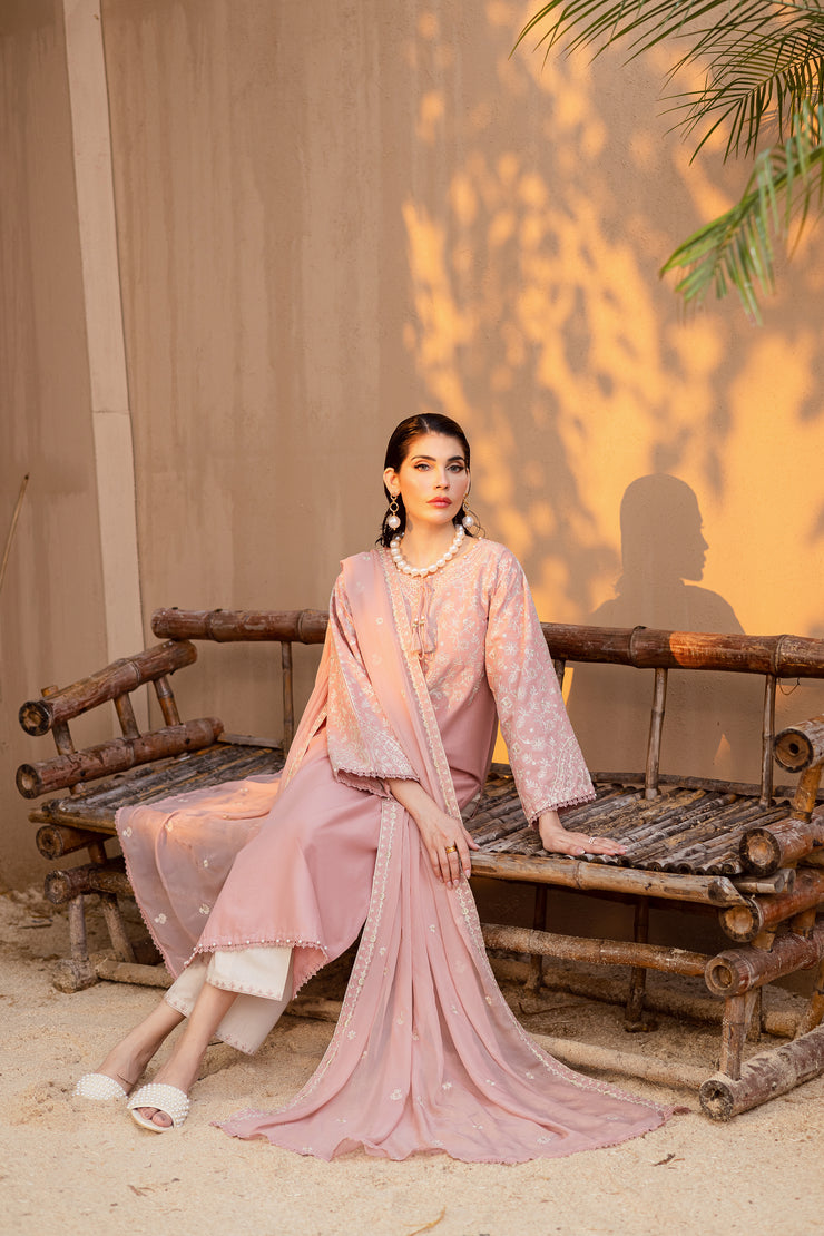 Warm khaddar suit for winter season