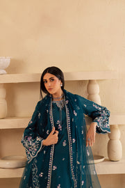 Amaan 3Pc - Embroidered Solid Dress