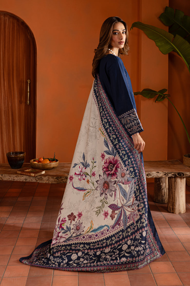 Sahil 3Pc - Embroidered Khaddar Dress