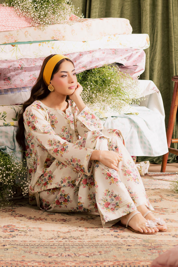 Mandy 2Pc - Printed Lawn Dress
