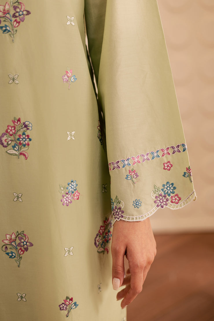 Sage Whisper 2pc - Embroidered Lawn Pret