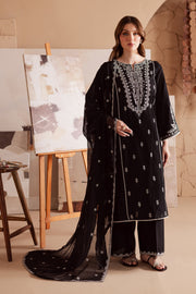 Starlight 3Pc - Embroidered Lawn Dress