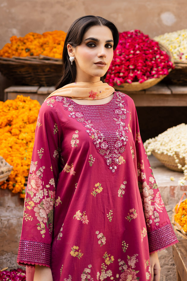 Bubble 3Pc- Printed Lawn Dress