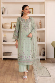 Arzou 3Pc - Embroidered Solid Dress