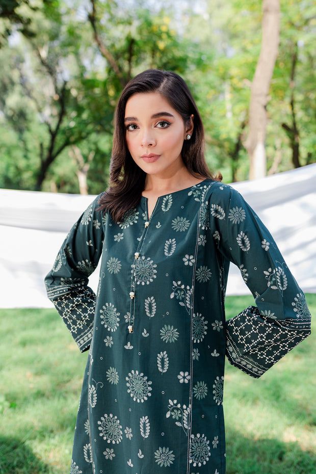 Eric 2Pc - Printed Cambric Dress
