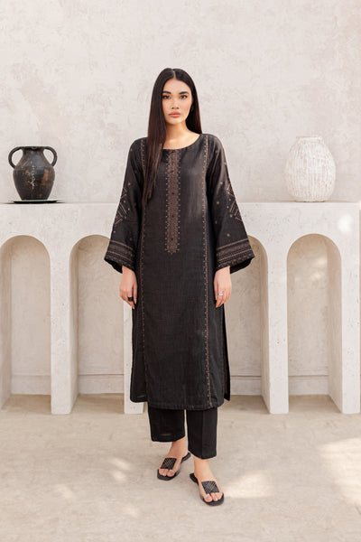 Dobby 2Pc - Embroidered Jacquard Dress