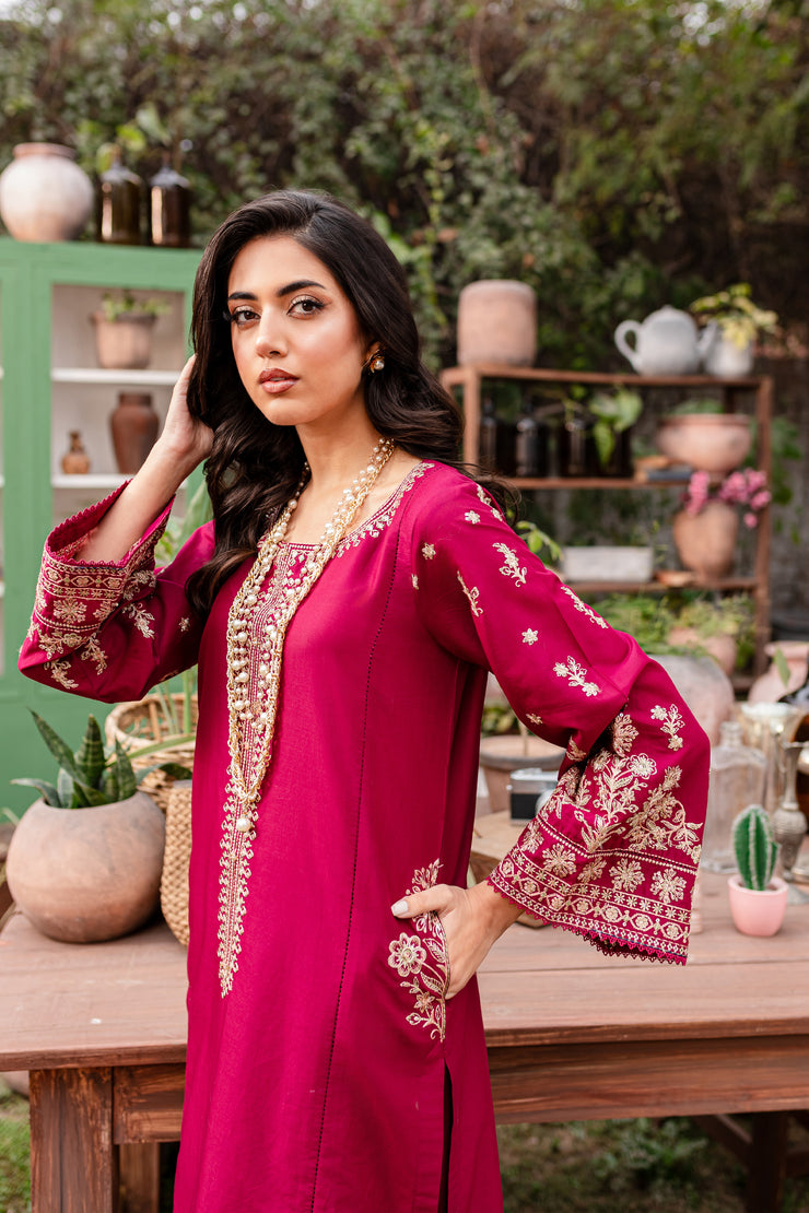 Jam 2Pc - Embroidered Lawn Dress