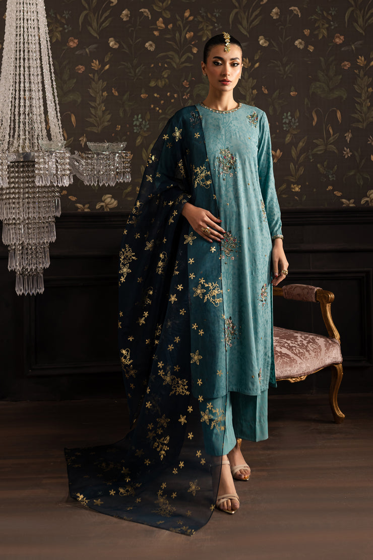 Abyaz 3Pc - Georgette Formal Dress