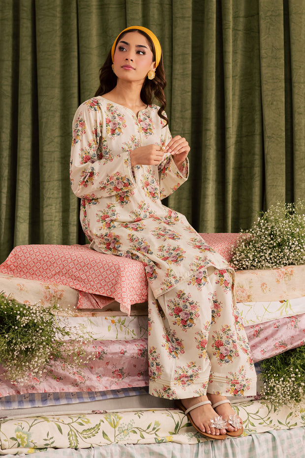 Mandy 2Pc - Printed Lawn Dress
