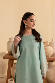 White Emerald 2Pc - Embroidered Lawn Dress