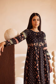 Black Bella 2Pc - Printed Lawn Dress