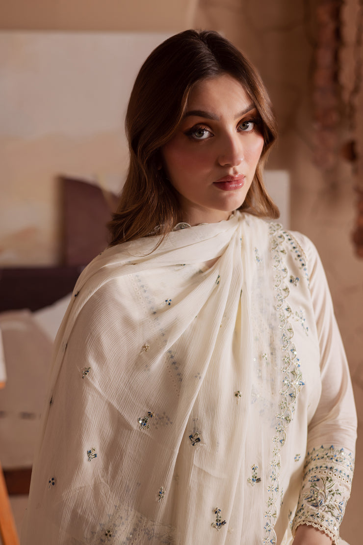 Jasmine 3Pc - Embroidered Lawn Dress