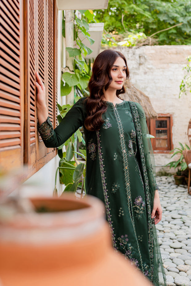 Maesha 3Pc - Embroidered Karandi Dress