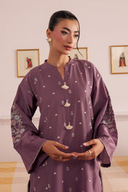 Violet Mist 2Pc - Embroidered Casual Pret