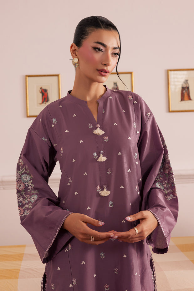 Violet Mist 2Pc - Embroidered Casual Pret