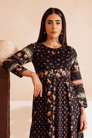 Black Bella 2Pc - Printed Lawn Dress