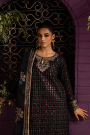 Aylin 3Pc - Embroidered Solid Dress