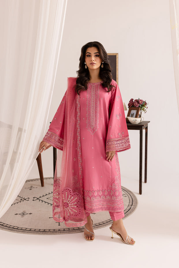 Siren 3Pc - Embroidered Lawn Dress