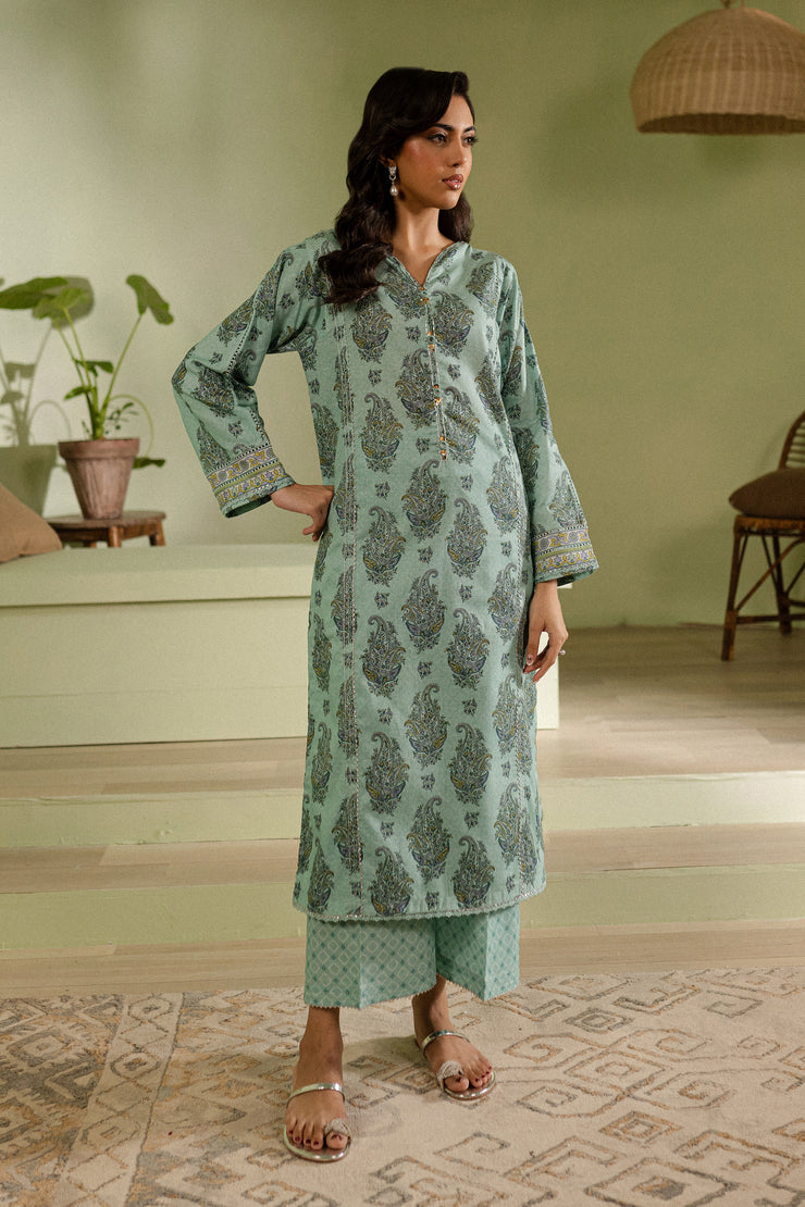 Fris 2Pc - Printed Khaddar Dress