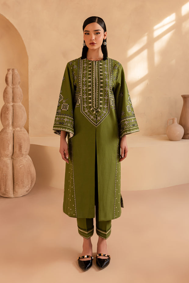 Pixie 2Pc - Embroidered Khaddar Dress