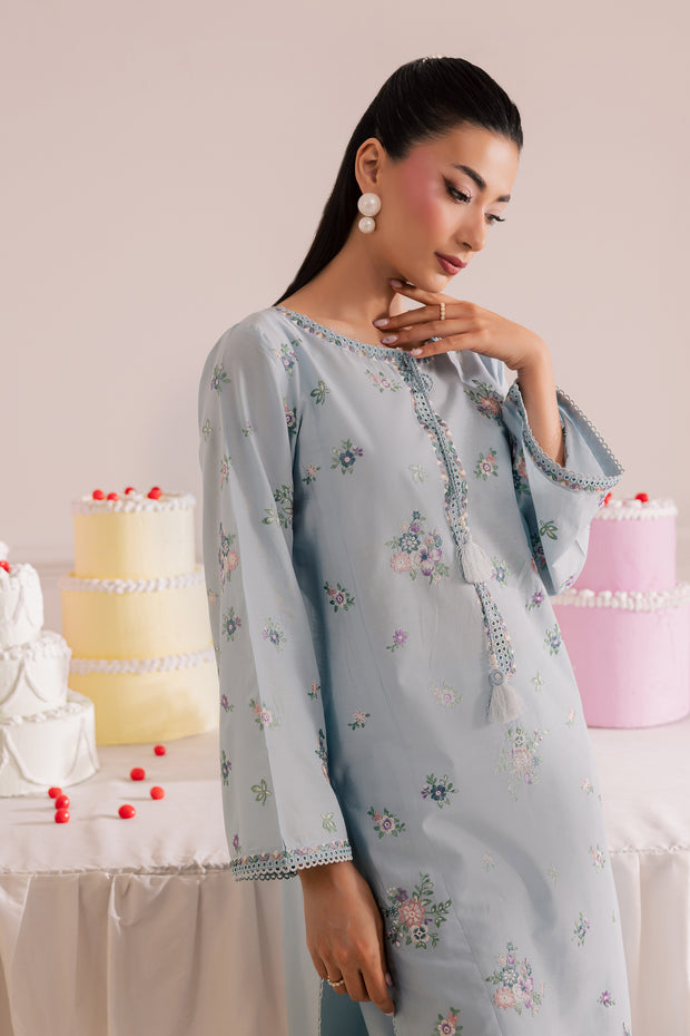 Sky Blush 2Pc - Embroidered Casual Pret
