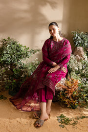 Rosecrest 3Pc - Embroidered Lawn Dress