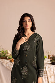 Zale 2Pc - Embroidered Lawn Dress