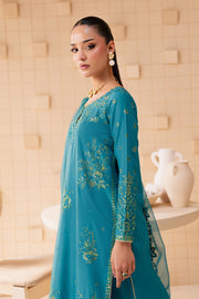Dalilah 3Pc - Embroidered Lawn Dress