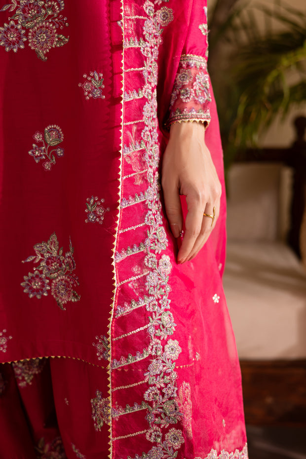 Zinnia 3Pc - Embroidered Solid Dress