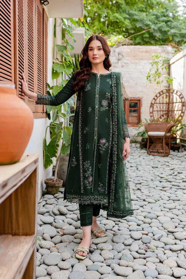 Maesha 3Pc - Embroidered Karandi Dress
