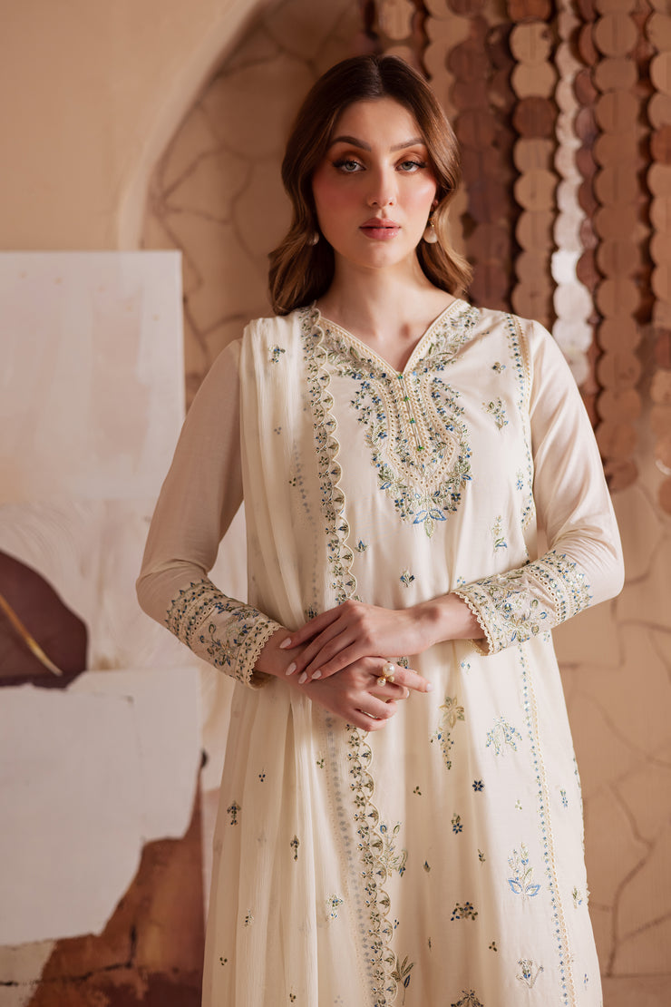 Jasmine 3Pc - Embroidered Lawn Dress