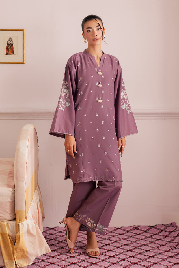 Violet Mist 2Pc - Embroidered Casual Pret