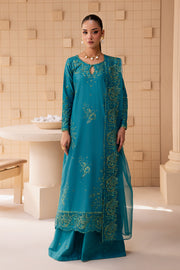 Dalilah 3Pc - Embroidered Lawn Dress