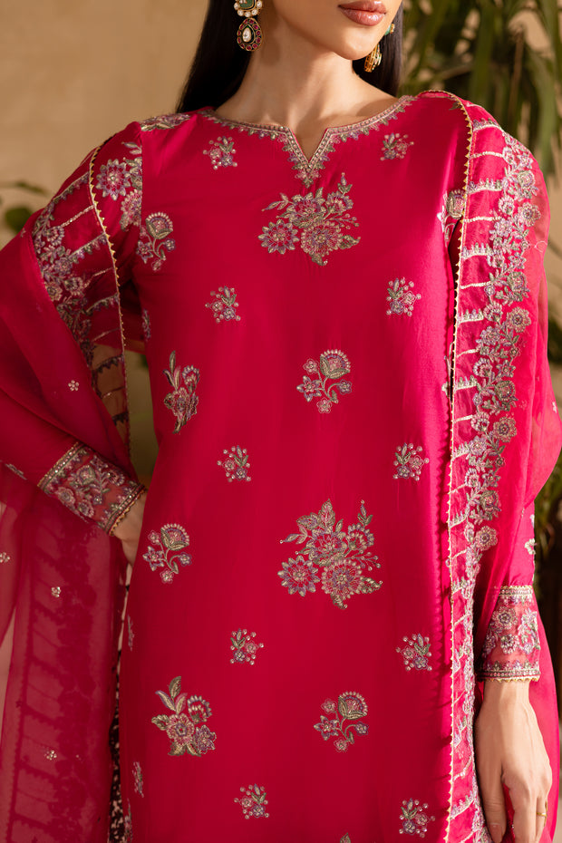 Zinnia 3Pc - Embroidered Solid Dress