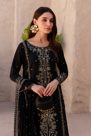 Ernest 3Pc - Embroidered Khaddar Dress