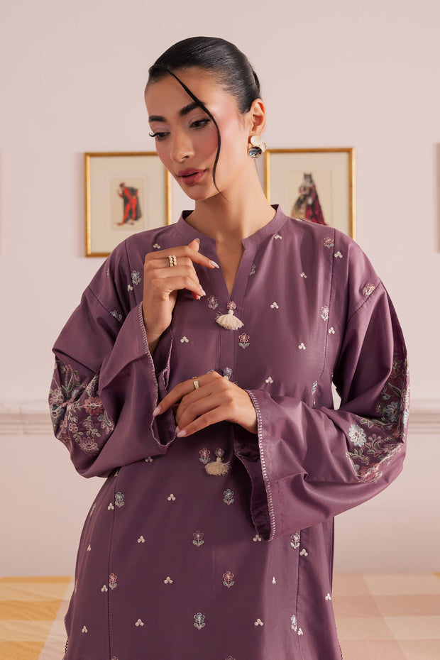 Violet Mist 2Pc - Embroidered Casual Pret