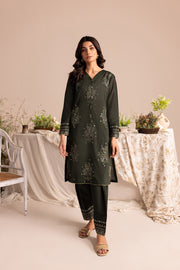 Zale 2Pc - Embroidered Lawn Dress