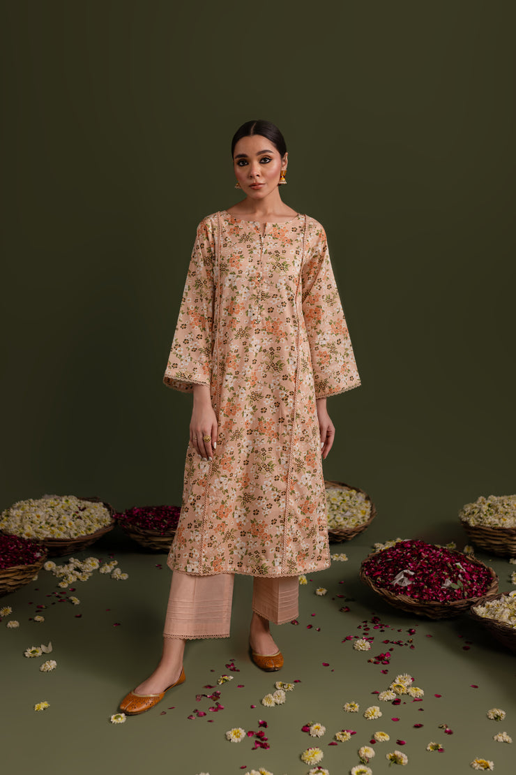 Evrin 2Pc - Printed Lawn Dress