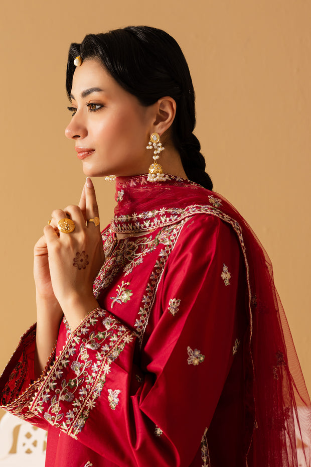 Sea Red 3Pc - Festive Eid Pret