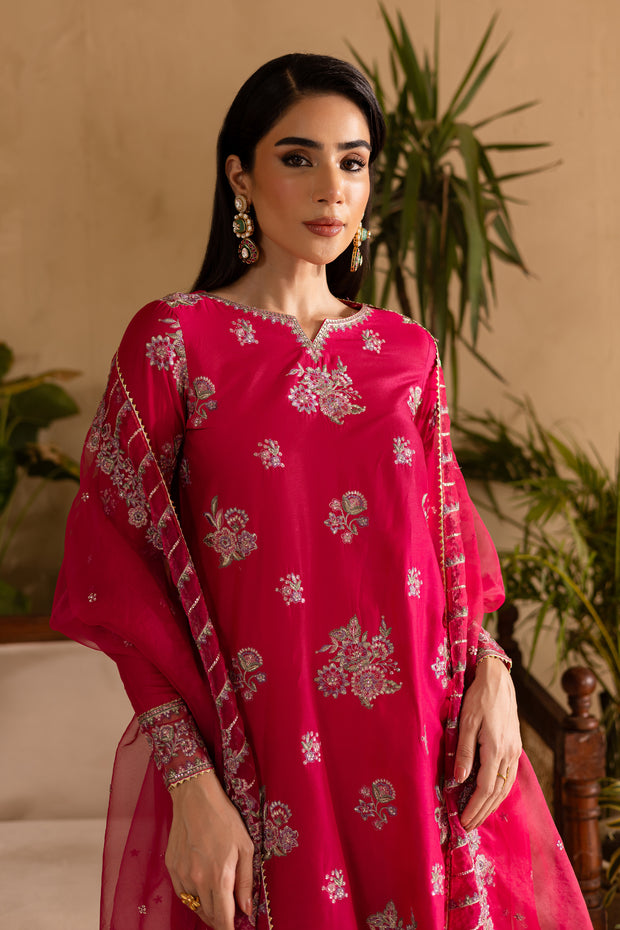 Zinnia 3Pc - Embroidered Solid Dress