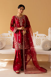 Sea Red 3Pc - Festive Eid Pret