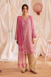 Serena 3Pc - Printed Lawn Dress