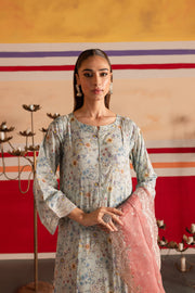 Ajar 3Pc - Printed Lawn Dress